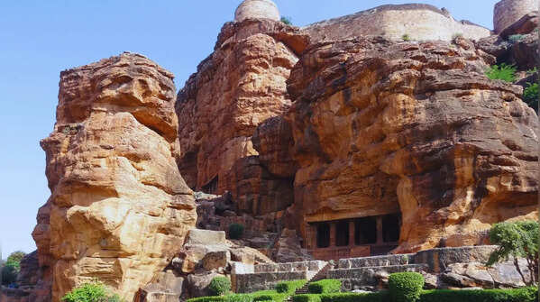 Badami Cave Temples - Temples carved directly into cliffs
