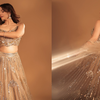 Glittering in beige