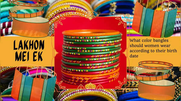 What color bangles should women wear according to their birth date