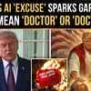 Article image for: ‘Doctor’ Or ‘Doctored’? Trump’s <i class="tbold">ai</i> Jesus Image Explanation Sparks Gaffe Buzz | WATCH