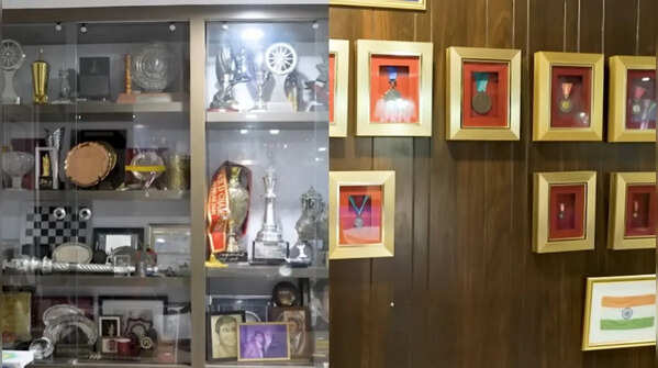 A dedicated space for trophies and awards