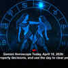 Article image for: Gemini Horoscope Today, April 18, 2026: Postpone property decisions, and use the day to clear pending tasks