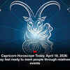 Article image for: Capricorn Horoscope Today, April 18, 2026: Singles may feel ready to meet people through relatives or family events