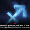 Article image for: Sagittarius Horoscope Today, April 18, 2026: Say yes to learning and exercise, but no to unnecessary spending