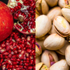 Pistachios and pomegranate