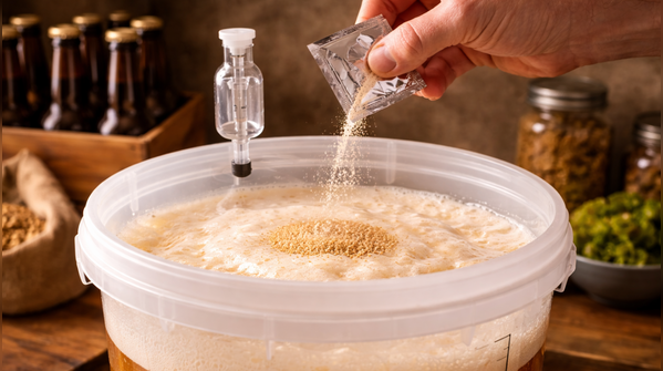 Step 6: Add the yeast