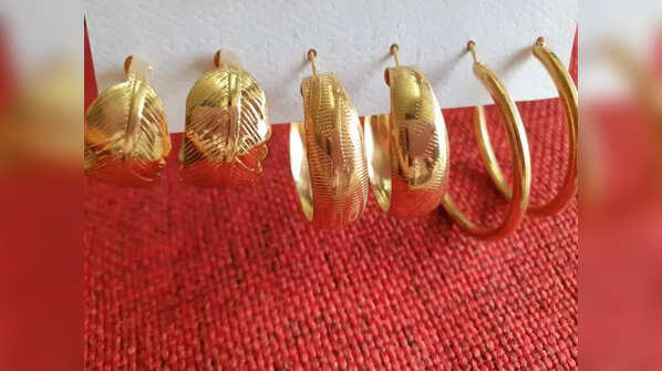 The 22-karat sculptural hoop minimalism