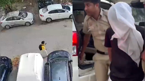CCTV captures movement and escape