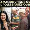 Article image for: <i class="tbold">Kamal</i> Haasan, Shruti Haasan face backlash for ‘skipping line’ while voting in Tamil Nadu - SEE VIDEO