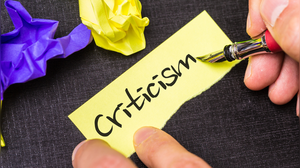 Speaking to them only through criticism