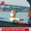 Article image for: PM <i class="tbold">Narendra Modi</i> Takes Hooghly Boat Ride, Offers Ganga Prayers, Meets Kolkata Boatmen