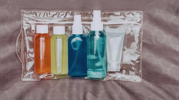Liquids hidden deep in the bag
