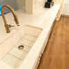 The hole helps water drain fast