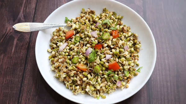 Sprouted Moong Salad