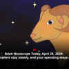 Article image for: Aries Horoscope Today, April 26, 2026: Money matters stay steady, and your spending stays sensible