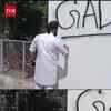 Article image for: AAP Workers Protest At <i class="tbold">harbhajan singh</i>’s House, Write ‘Gaddar’ On Walls Day After Quitting Party