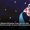 Article image for: Aquarius Horoscope Today, April 26, 2026: Business people can grow with a new partner