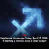 Article image for: Sagittarius Horoscope Today, April 27, 2026: If starting a venture, keep a clear budget