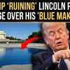 Article image for: Trump PAINTING Historic DC Monument '<i class="tbold">blue</i>'? POTUS SLAMMED For ‘Destroying’ Lincoln Memorial Pool
