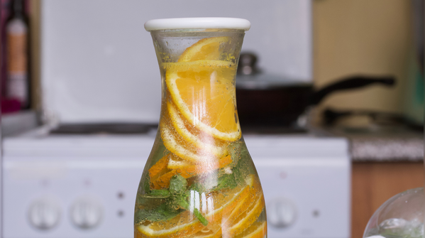 Orange basil water