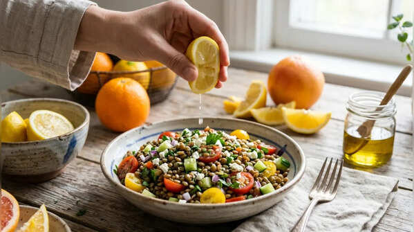 Lentils + citrus