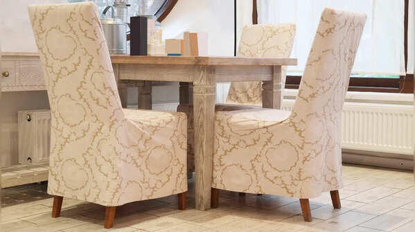 Use bright or light slipcovers on the furniture