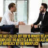 Article image for: Worked late but called out for 10-minute delay: This employee’s calm reply exposes workplace double standards