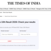AP Board 10th result 2026: Results can also be checked via TOI portal