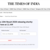 Manabadi AP SSC results 2026: Direct link to check your result on TOI result portal 