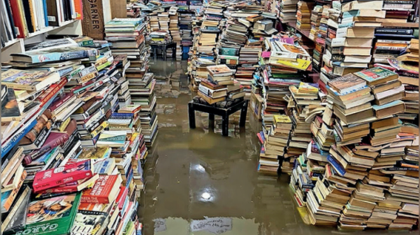 Bookshop loses nearly 5,000 books to rainwater