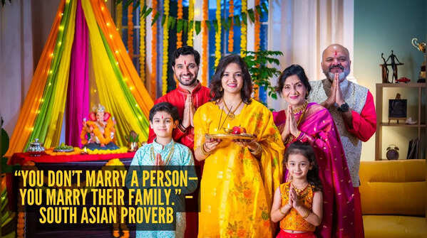 “You don’t marry a person—you marry their family.” – South Asian proverb