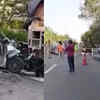 At least 6 killed after car crashes into stationary lorry in TelanganaSix individuals tragically lost their lives in Rajanna Sircilla, Telangana, after their speeding car collided with a stationary lorry on Saturday. The severe impact mangl