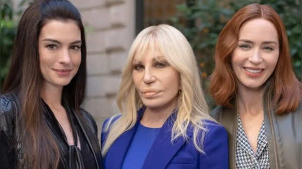Milan moment with Donatella Versace