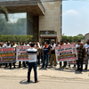 Article image for: Residents protest delays, poor upkeep of society, demand transparency