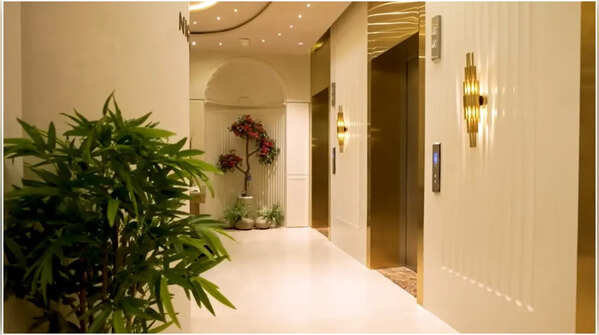 Private lobby with three lifts