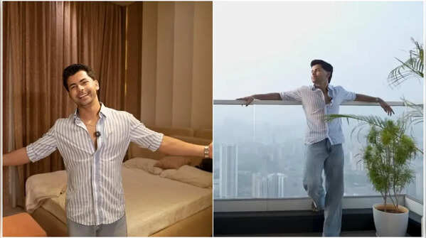 Sidharth's bedroom with a spacious balcony