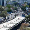Road approach and surface works done