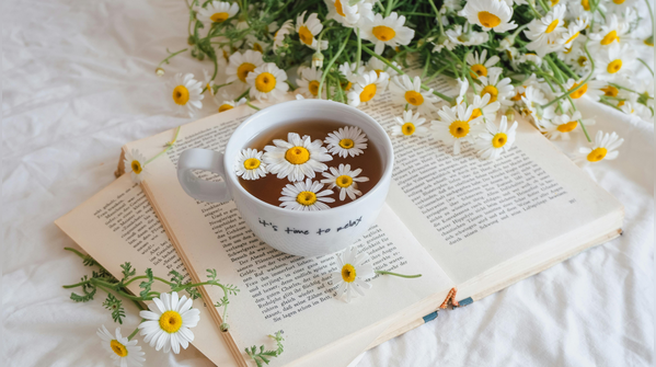 11. Chamomile tea with a light snack