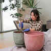 Cement pots - solid but heavy