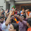 Kerala Election Results 2026: BJP workers celebrating in Thiruvananthapuram