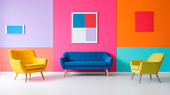 Colour can stretch a room
