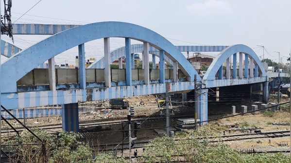 New railway overbridge