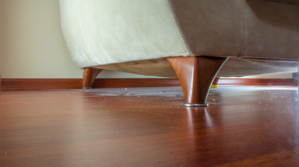 Under furniture and appliances