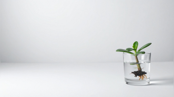 Sow the plant in a jar or water or wet soil