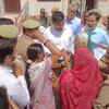 Article image for: Dead constable’s family protests over land dispute; DM orders probe