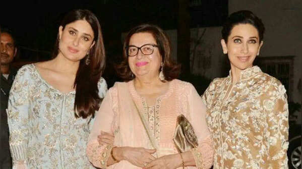 Babita Kapoor with Karisma Kapoor and Kareena Kapoor Khan
