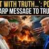 Article image for: ‘Peace… Not Weapons’: Pope Fires Back After Trump’s Explosive Accusation | WATCH