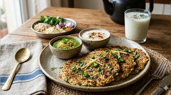 Right way to make Oats, Besan, and Chaach Chilla