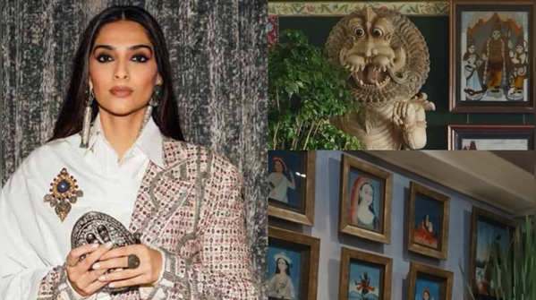 From traditional Indian paintings to dramatic sculptures: The art inside Sonam Kapoor’s house is as good as her fashion