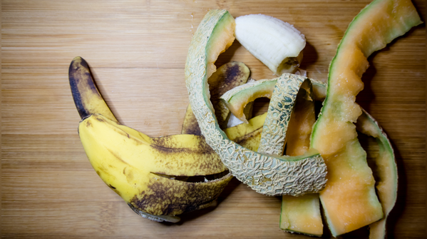 Banana peels for potassium richness